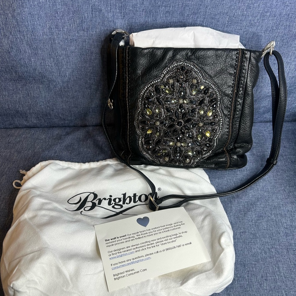 Brighton Black Embellished Women's Bag